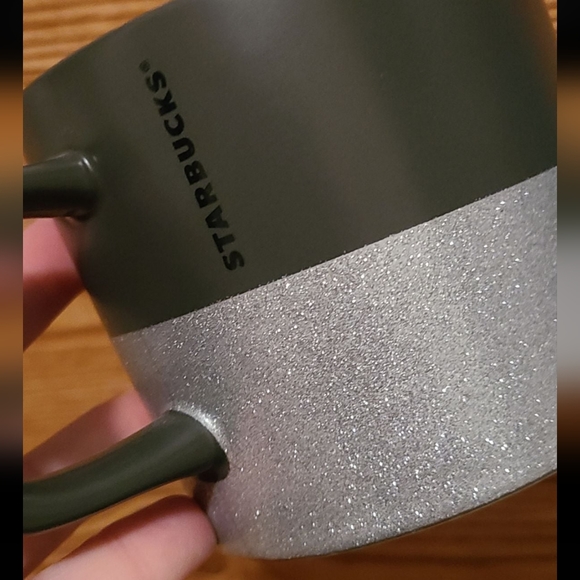 Starbucks Grey & Silver Glitter Star Mug Gray - Picture 4 of 4